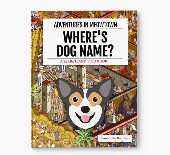 Personalised Pembroke Welsh Corgi Book: Where's Dog Name? Volume 2